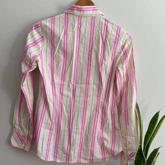 Vintage Lilly Pulitzer Candy Stripe Button Up, 4 - Picture 3 of 9